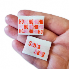 Etiquettes à coudre - Santa...