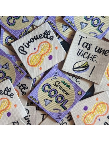 Fun Mix - x3 - Etiquettes à coudre -...