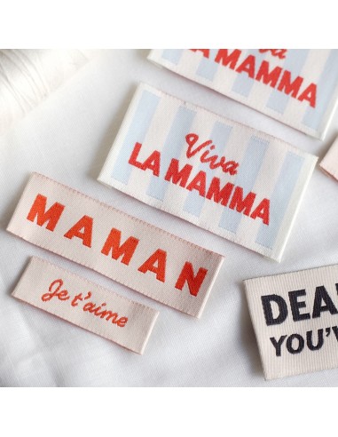 Viva la Mamma - Etiquettes à coudre -...