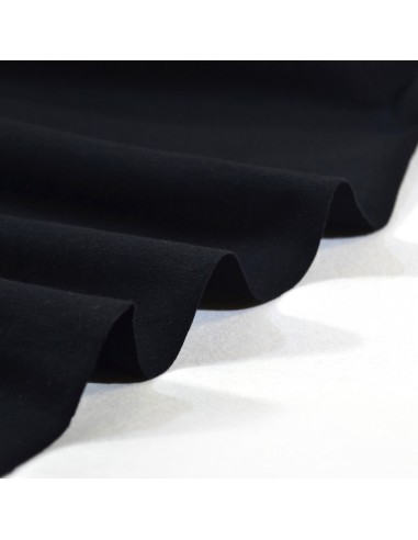 Tissu Jersey Bio - Uni - Noir