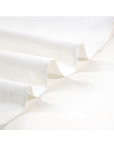 Tissu Jersey Bio - Uni - Blanc Crème