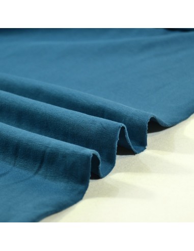 Tissu Jersey Bio - Uni - Bleu Orage