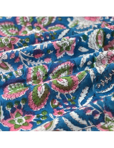 Tissu Coton Indien - Block Print - Baori