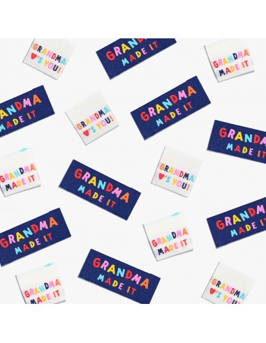 Etiquettes à coudre - Grandma Made It...