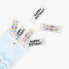 Etiquettes à coudre - Happy... 2