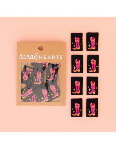 Etiquettes à coudre - Cowboy Boot -...