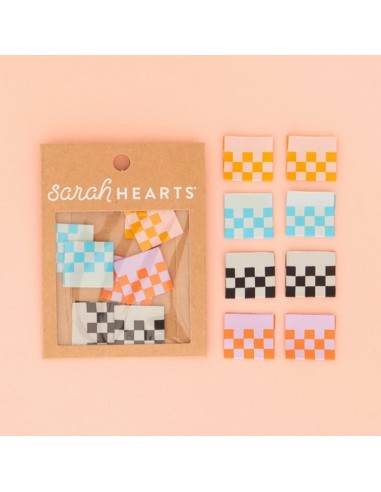 Etiquettes à coudre - Damier - Sarah...