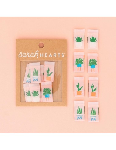 Etiquettes à coudre - Houseplants -...