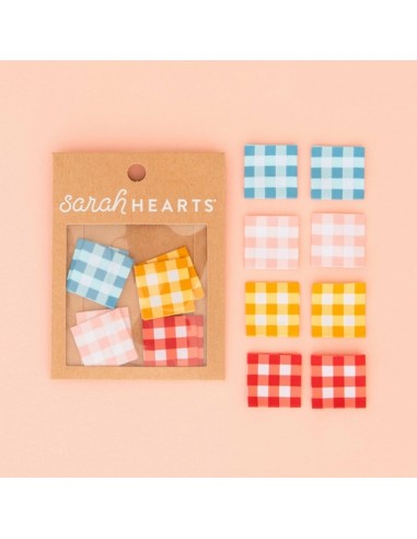 Etiquettes à coudre - Vichy - Sarah...