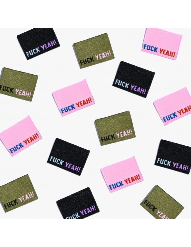 Etiquettes à coudre - Fuck Yeah -...