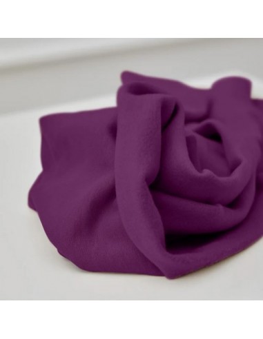 Tissu Sweat Molleton BIO - Orchid -...