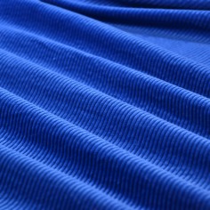 Tissu Velours Côtelé - Cobalt