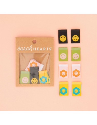 Etiquettes à coudre - Smiley - Sarah...