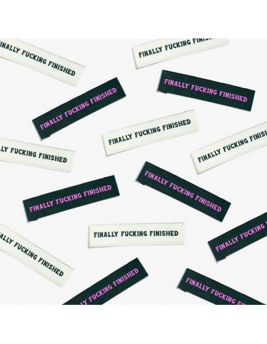 Etiquettes à coudre - Finally Fucking...