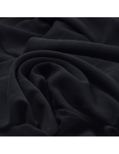 Tissu Crêpe de Viscose - Noir
