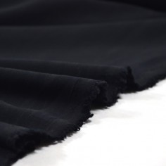 Tissu Crêpe de Viscose - Noir 2