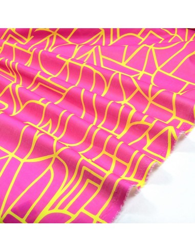 Tissu Voile de Coton - Town - Fuchsia...
