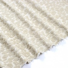 Tissu éponge Léopard - Ecru 2