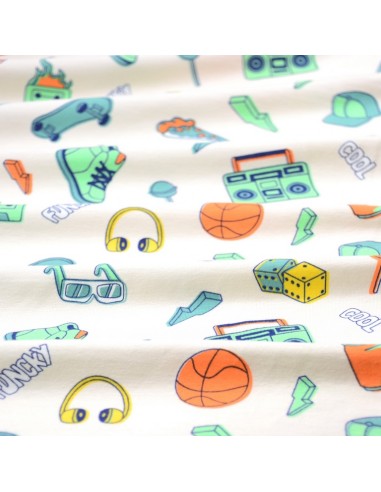 DERNIER COUPON 40CM - Tissu Jersey -...