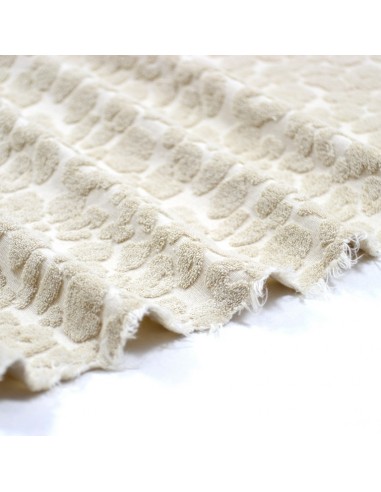 COUPON 50CM - Tissu éponge Léopard -...