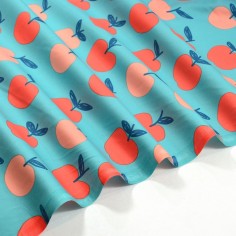 Tissu Popeline de Coton -...