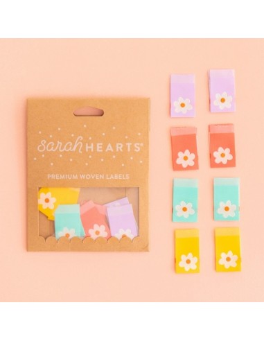 Etiquettes à coudre - Daisy Multipack...