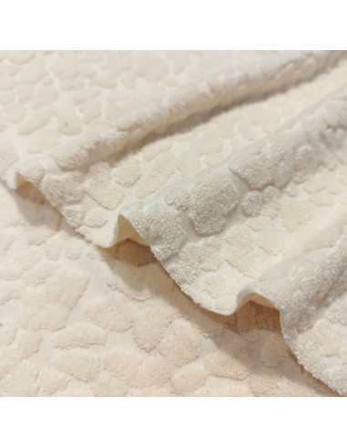COUPON 50CM - Tissu éponge Léopard -...