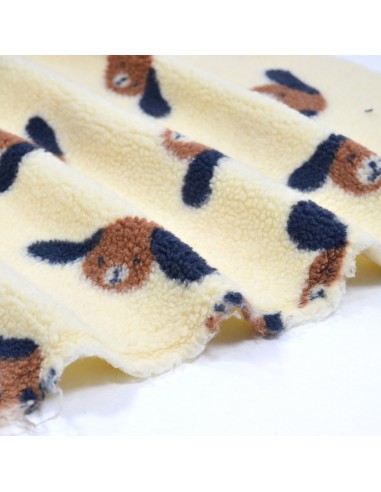 Tissu Teddy Moumoute - Toutous