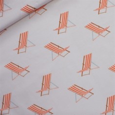Tissu Coton - Beach Chairs...