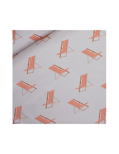 Tissu Coton - Beach Chairs - See You...