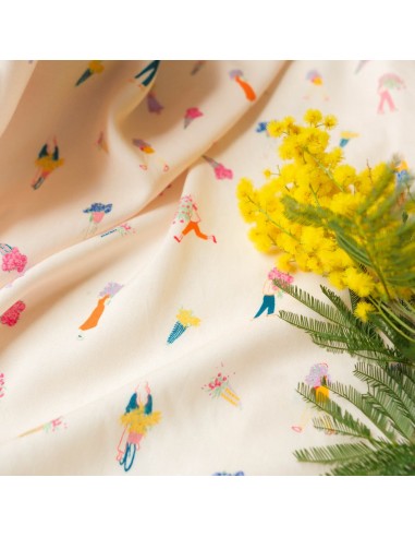 DERNIER COUPON 80CM - Tissu Viscose -...