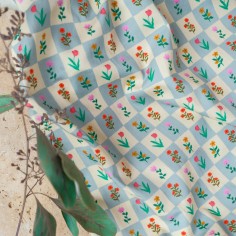 Tissu Satin de Coton -...