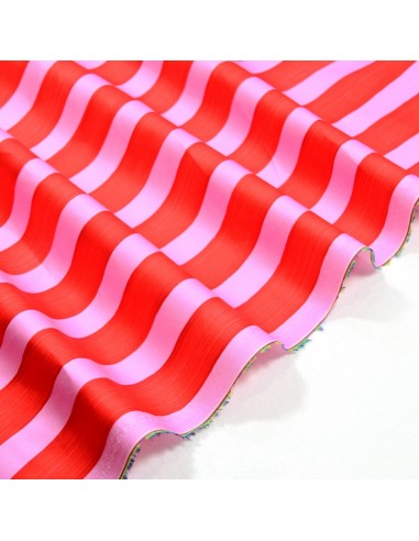 Tissu Coton Satiné - Painted Stripes...