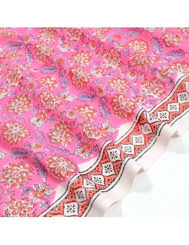 COUPON 1M - Tissu Coton Indien -...