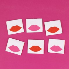 Etiquettes à coudre - Lips...