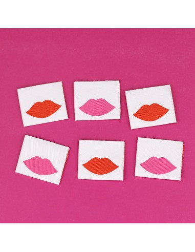 Etiquettes à coudre - Lips - Molly Molly
