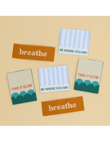 Etiquettes à coudre - Live Each Day -...