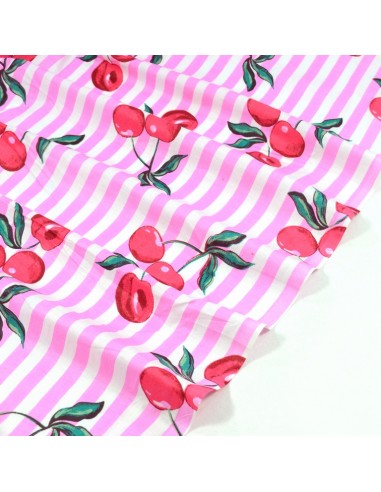 Tissu Coton Indien - Rayures et...