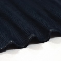 Tissu Velours Côtelé - Noir