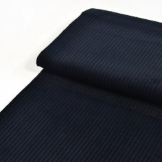 Tissu Velours Côtelé - Noir 2