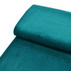 Tissu Velours Côtelé - Bleu... 2