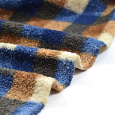 Tissu Teddy Moumoute - Check 2