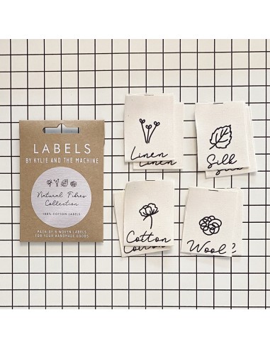Etiquettes à coudre - Natural Fibres...