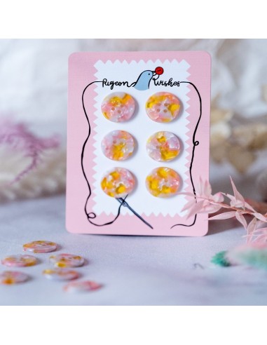 Boutons Fanciful - 25mm - Pigeon Wishes
